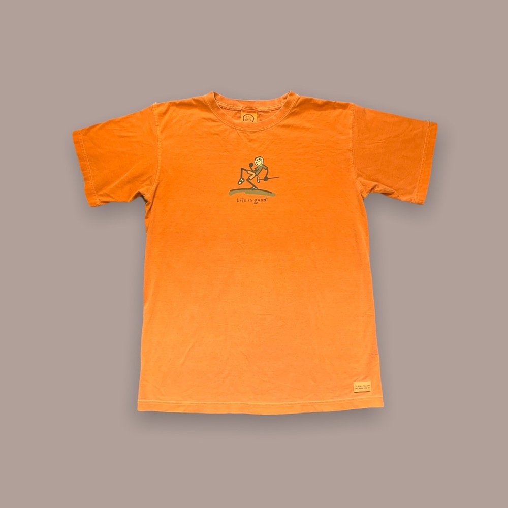 Life is Good golf tee.